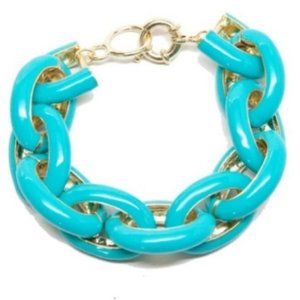 New! Turquoise tone  enable link bracelet